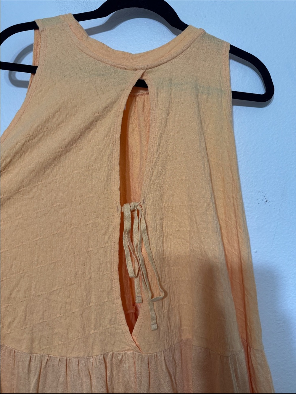 Free People Right On Time Tunic Tank Top in Apricot Orange Size Medium - Picture 5 of 9